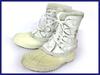Vintage Made In Canada / MANITOU Model Leather Snow Boots with Inner Lining White /WOS8 / 24.5-25.5cm/
