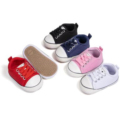 Klassische Baby-Segeltuchschuhe mit atmungsaktivem Mesh und rutschfesten Gummisohlen
