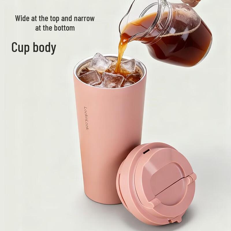 LOCK&LOCK Insulated Coffee Mug with Flip-Top Lid