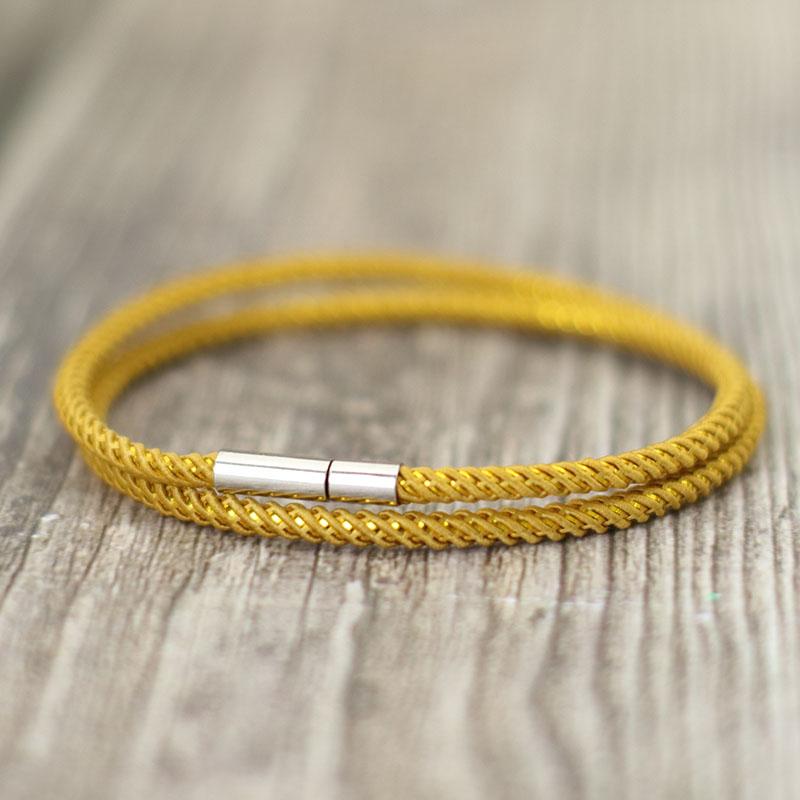 Simple Style Rope Bracelet Unisex Stainless Steel Braslet Lucky Red Braclet Gift For Lovers Fabric Brazalete Pulsera Joias