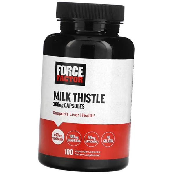 Milk Thistle Extract for Liver, Milk Thistle 300, Force Factor 100 VegCaps (71641018)