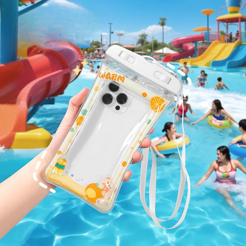 Waterproof Bag Touch Screen Swimming and RaftingWaterproof Sealed Low-hanging Neck Airbag Phone Case