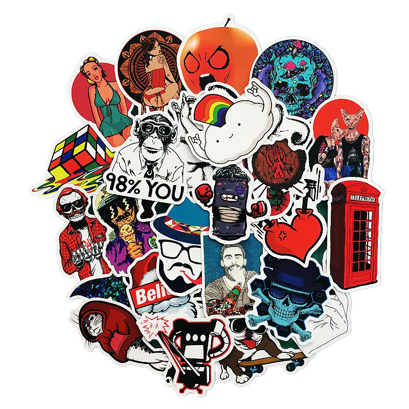 20-50Pc gemischt aufkleber skateboard graffiti notebook gepäckwagen decals X 20-50Pc gemischt aufkleber skateboard graffiti notebook gepäckwagen decals X