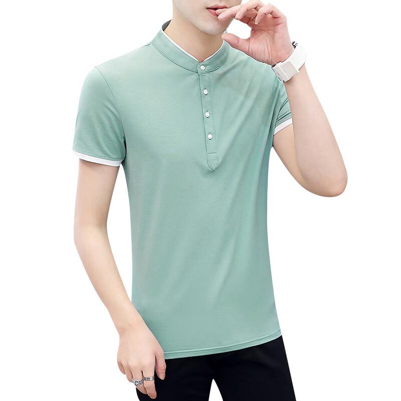 ROMON Men's Short Sleeve Xinjiang Cotton Polo Shirt