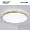 Nordic Ultra-Thin LED Ceiling Lamp - Modern Solid Wood Design for Bedroom, Living Room, Corridor, or Porch.