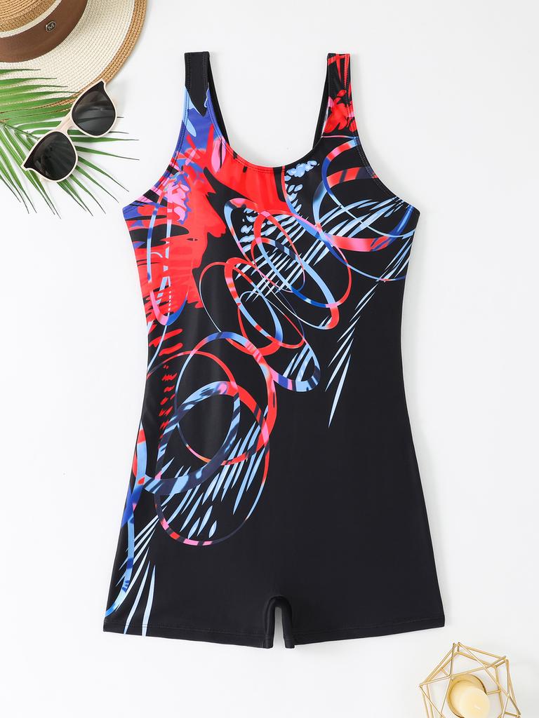 1011 new professional quick-drying one-piece swimsuit women's European and American sexy swimsuit conservative flat-angle beach swimsuit