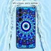 Fashion Cool Evil Eye Design Phone Case For Samsung Galaxy S25 S24 S23 S22 S21 S20 Plus Ultra Note20 Limited Soft Black