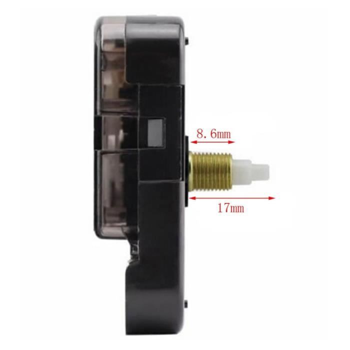 Tige filetée de 17 mm Mécanisme De Mouvement D'horloge Silencieuse De Type Balayage 12888, Remplacement De M
