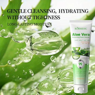 Čisticí gel na obličej s Aloe Vera Hydratační Pěnivý Hloubkové čištění Jemný Nedráždivý