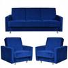 Alicja Lounge Set Sofa Armchairs Family Meble Blue