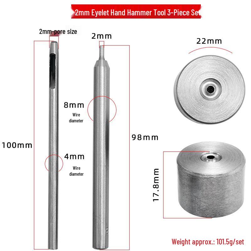 

DIY Clothing, Bags & Shoes Eyelet Button Punch Tool Kit