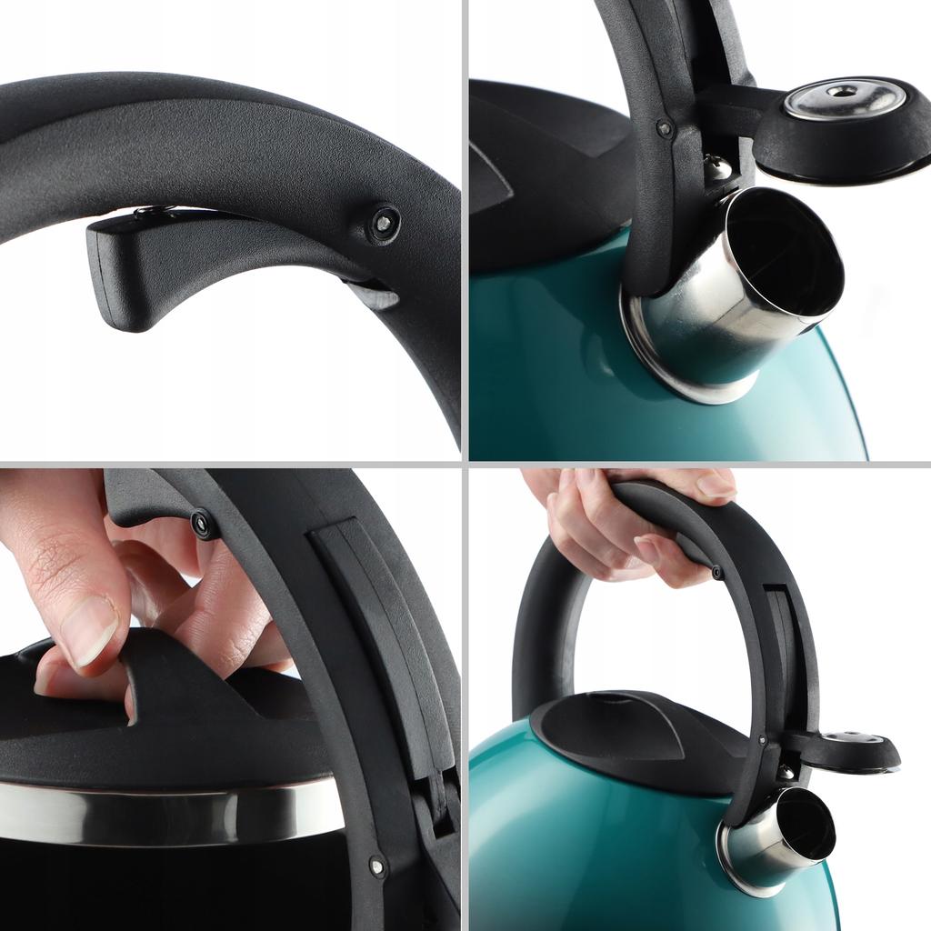 KADAX Kettle With Whistle Gas Induction Steel 2.6L