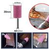 Ceramic grinding stone head with 6mm shaft, 10 pieces included, cylindrical grinding stone buff, for electric drills with diameters from 10mm to 50mm,