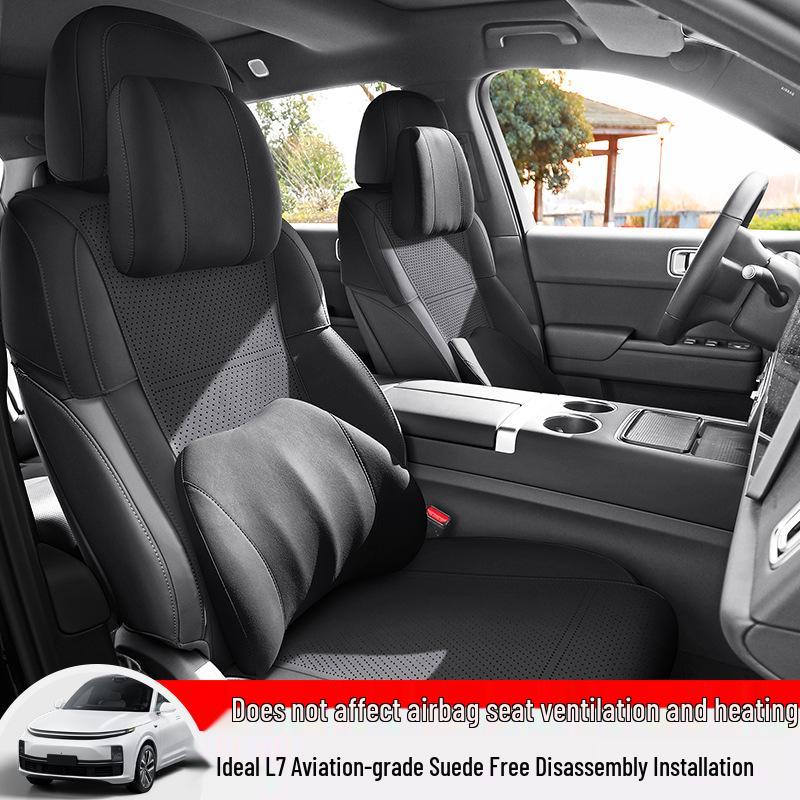 Ideal L7 Universal Suede Car Seat Cushion – Breathable, Four Seasons Cool Pad Cover