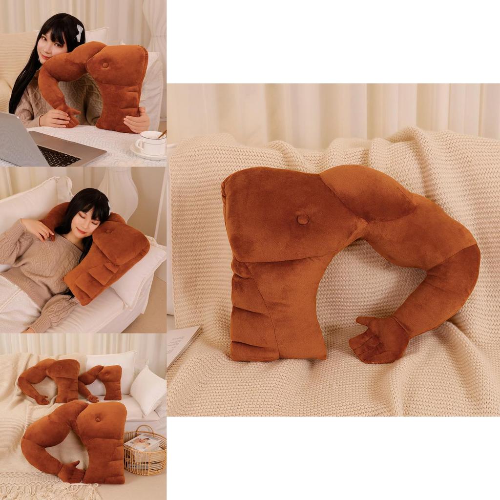 Soft Plush Male Friend Body Pillow With Arm Support For Gift And Comfort