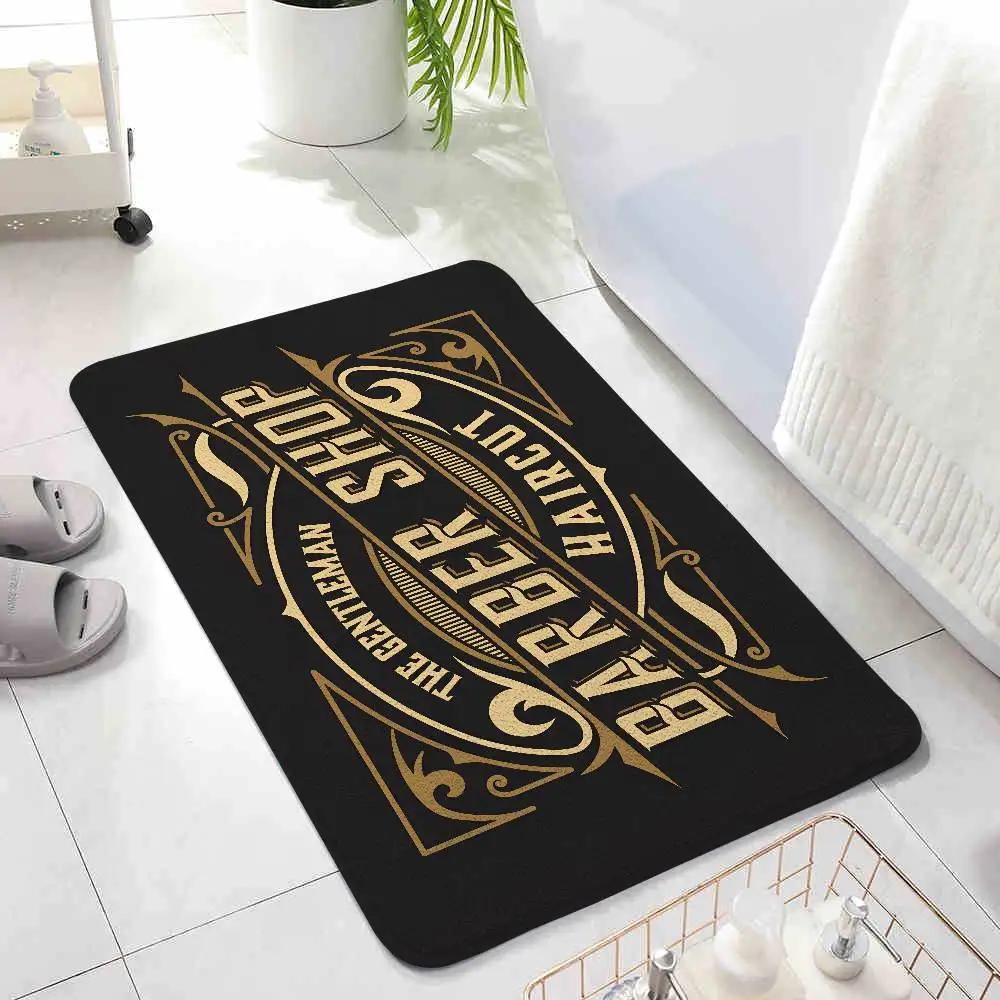 Barber Shop Sign Floor Mat Living Room Rug For Bedroom Welcome Mat Outdoor Rug