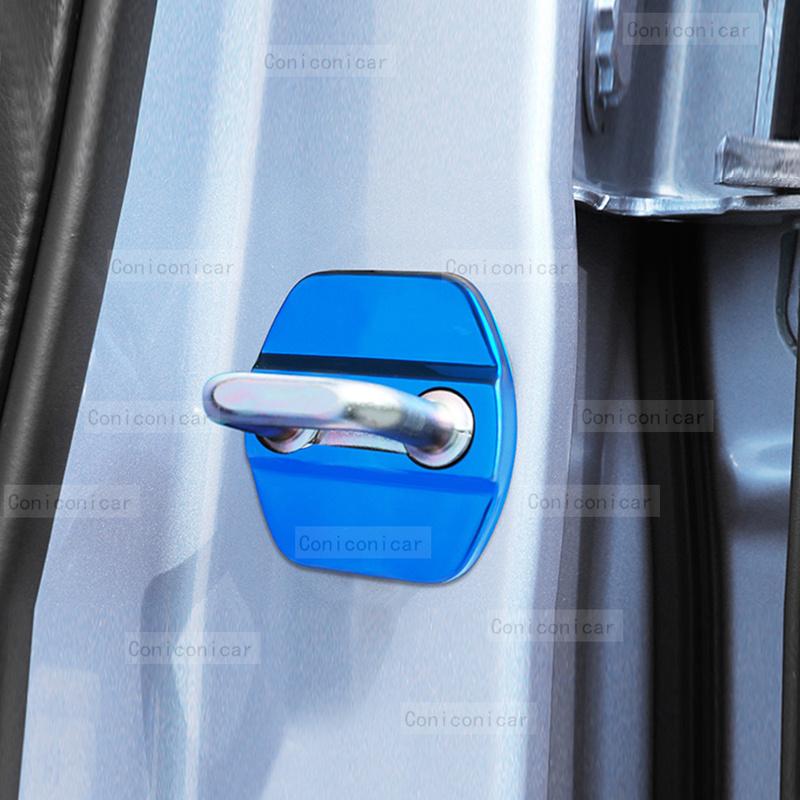 For CHANGAN UNI-V UNIV Accessories Car Door Lock Protect Cover Emblems Case Stainless Steel Decoration Protection