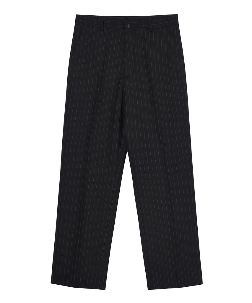Gachi Semi-Wide Striped Slacks