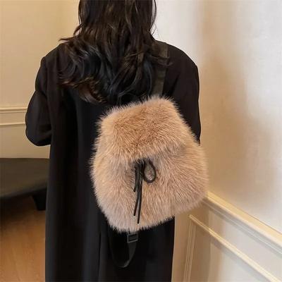 Autumn and Winter Fur Bag for Women  New Fashion and Elegant High-end Versatile Fur Bag with Fashionable Pockets