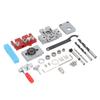 Dowel Jig Drill Hole Guide Locator Aluminium Alloy Drilling Tool Set Kit for Woodworking