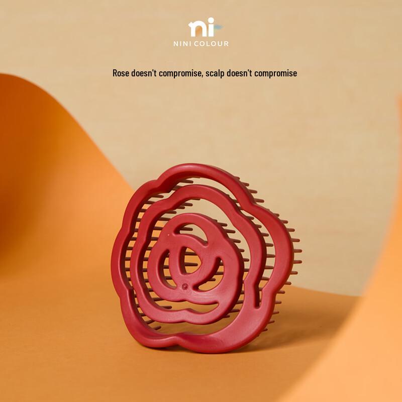 NINI COLOUR Rose Portable Comb багровый