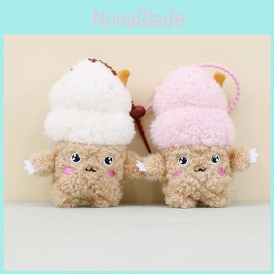 Charming Creative Ice Cream Plush Toy Adorable 4-inch Ice Cream Doll Cute Bag Ornament