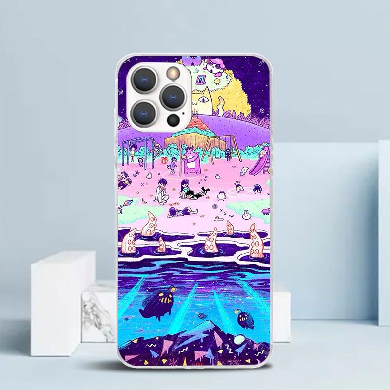 

Game O-Omori Cartoon Soft Cover for iPhone 16 17 Air 15 14 Pro Max 16E Phone Case 13 Mini 12 11 7 SE 8 Print Pattern Fit Cases 1 iPhone 15 Plus