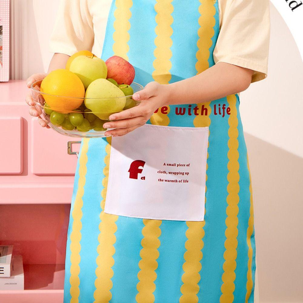 Anti Dirty Chef Work Apron Polyester Work Dustcoat New Kitchen Aprons  Household Cleaning