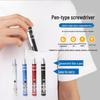 8-in-1 Multi-purpose Aluminum Alloy Screwdriver Pen with Flat & Cross Heads