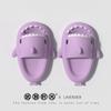 2024 Summer Adult Shark Couple Slippers for Men&Women Beach Shoes Indoor Cartoon EVA Shoes Bathroom Flat Shoes Non-Slip Sandals