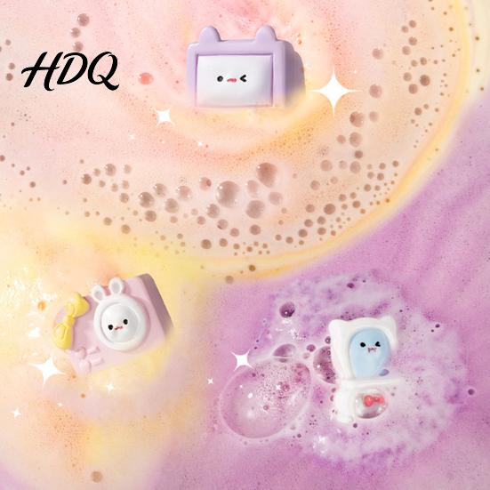 Bath Ball with Surprise Toy Salt Inside Fruity Floral Plants Extract Handmade Natural Sea Bubble Women Men SPA Gift Scented