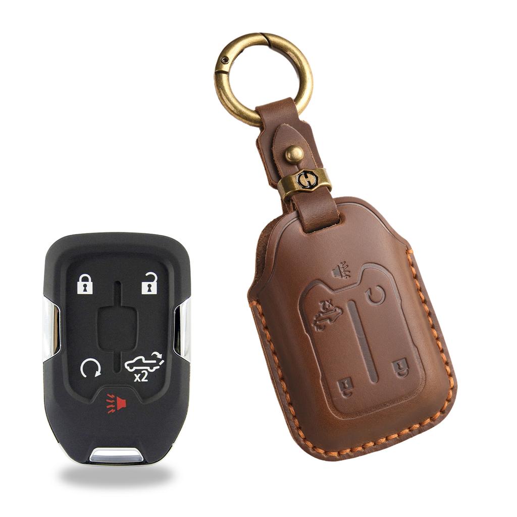 Retro key cover is suitable for cross-border special automotive general GMC pickup retro handmade leather protective cover