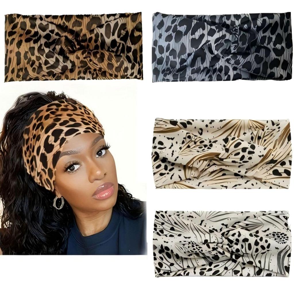 Bohemian Print Yoga Headband - Wide, Sweat-Absorbing Headscarf