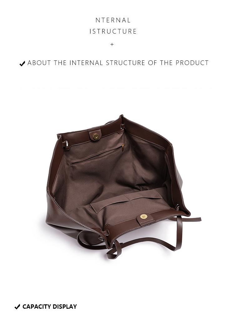 Women's High-End Large Capacity Commuting Tote Handbag