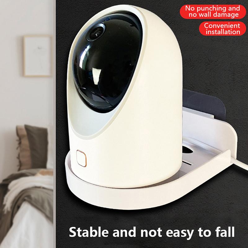 Security Surveillance Cctv Camera Holder Stand Home Self-Adhesive Drill-Free Fixer New Traceless Wall-Mounted Bracket