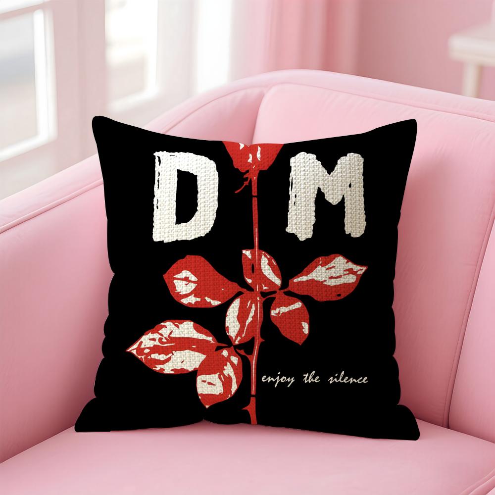 

Band DDepeche Mode Cushion Cover Natural Linen Pillow Case DoubleSided Print Decorative Sofa Pillowcase Home Decor Gift 30x30cm