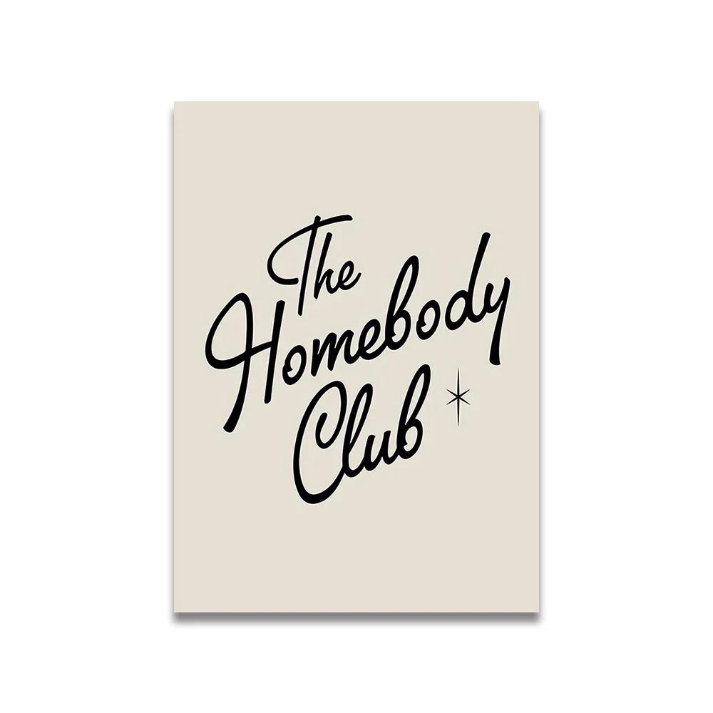 Vintage Pink Cartoon Print Canvas Posters Wall Art Poster Home Decor Canvas Print Painting  Living Room Bedroom Decor Unframed