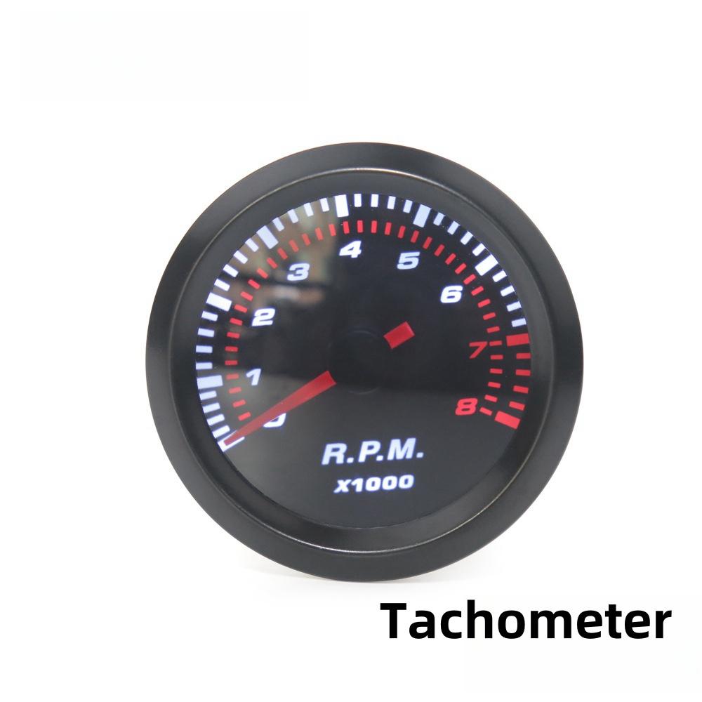 PinXin 1PC 52mm Smoke lens with sensor Boost gauge bar/Water temp/Oil temp/Oil pressure/Voltmeter/Tachometer RPM