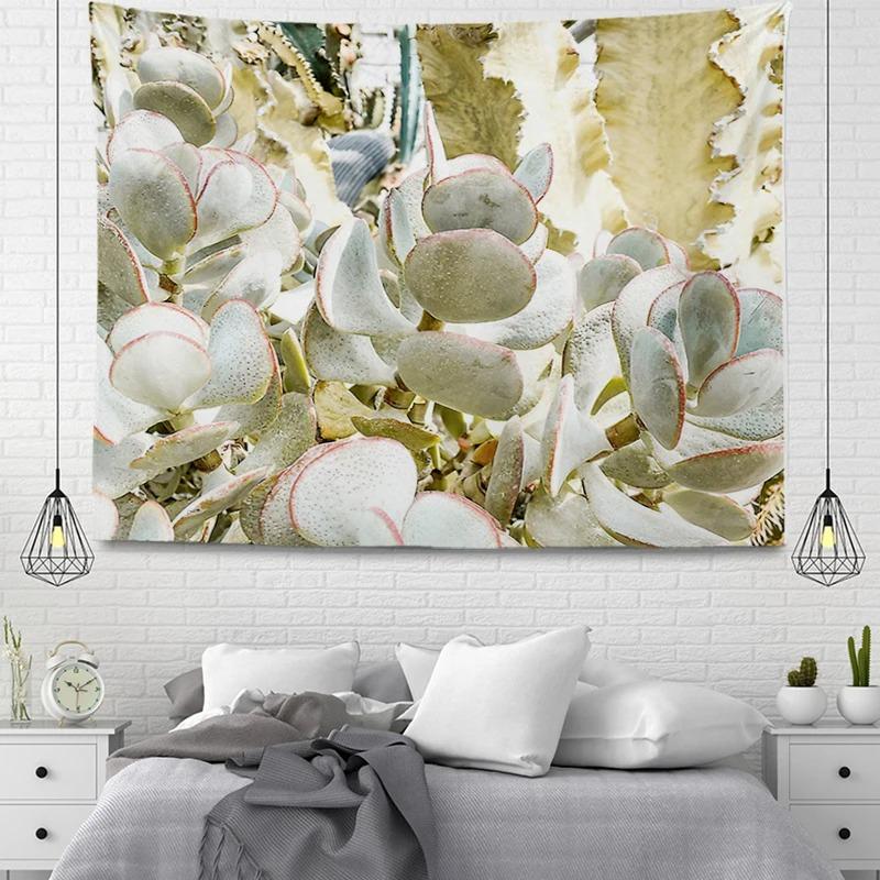 Flowers and Succulents Tapestry Home Wall Decoration Tapestry Office Living Room Tapestry