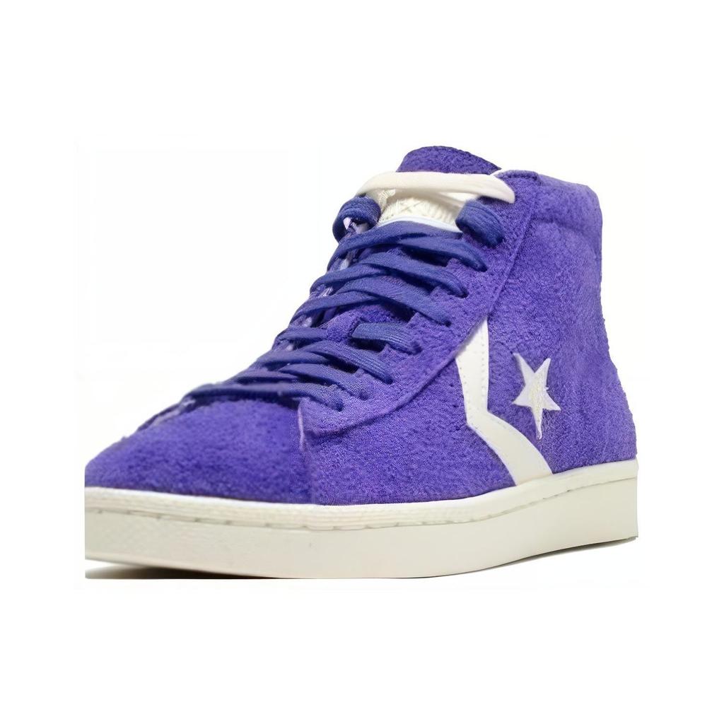Converse Pro Leather 76 Mid Suede Candy Grape Unisex Sneakers Purple Egret 155337C