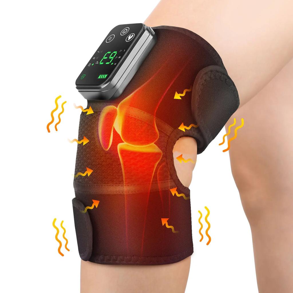Electrically Knee Heated Pads Shoulder Pads Elbow Pads Old Cold Legs Joints Vibration Warmth Hot Compress MassagingTool