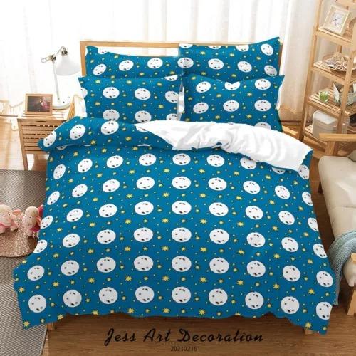

Carton Mon Soft Duvet Cover Beding Set Decoration Gift Suitable for Children Young Boys Young Girls plus Adult Peoples Soft Comfortable plus Breathabl 120*200cm Single