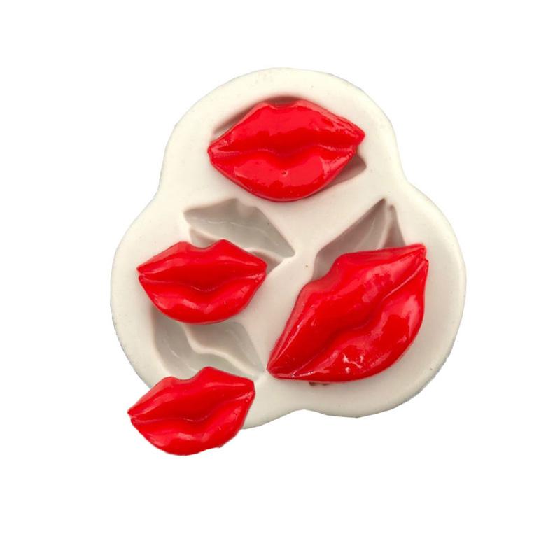 Stampo in Silicone Labbra Sexy Stampo per Fondant Strumenti per Decorare Torte Stampini per Cioccolato Gumpaste Attrezzi per Sugar Craft Gadget da Cucina