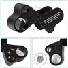 Professional 30X 60X Foldable Jewelers Loupe Magnifier With LED Light For Gems Jewelry Coins Stamps