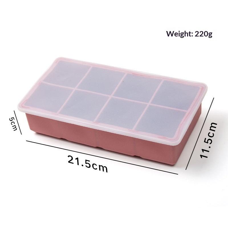 Food Grade Silicone Ice Tray 4/6 Grid Large Cubes Perfect for Summer Parties
