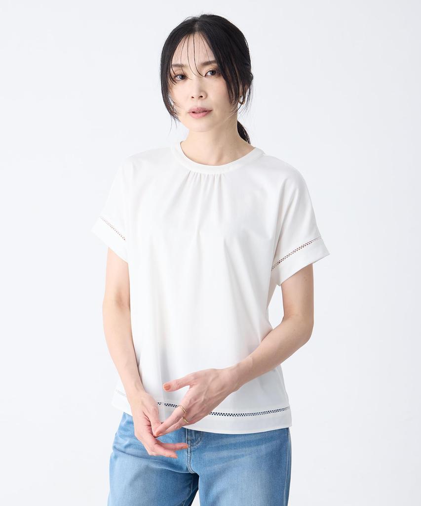 AC by Alpha Cubic Ladder Lace Pullover to the 351653 (Cool Touch) Women's