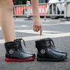 Fashion Rain Boots Men Casual Waterproof Shoes 2025 New Anti-slip Men Working Boots Wear-resistant Rubber Shoes for Men Outdoor