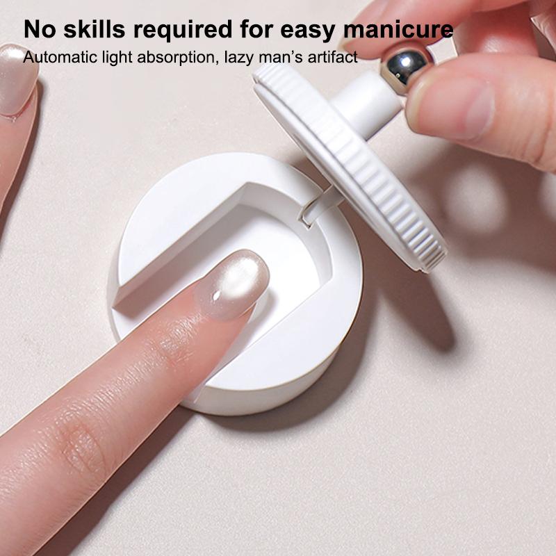 Rotating Cat Eye Nail Magnet Multifunctional Wide Light Glass Bead Effect Strong Automatic Magnetic For Gel Nail Polish