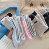 Season Socks Color Matching Medium Tube Socks Fleece Thickened Warm Wool Socks Embroidered Letters Retro Stacking Socks Women