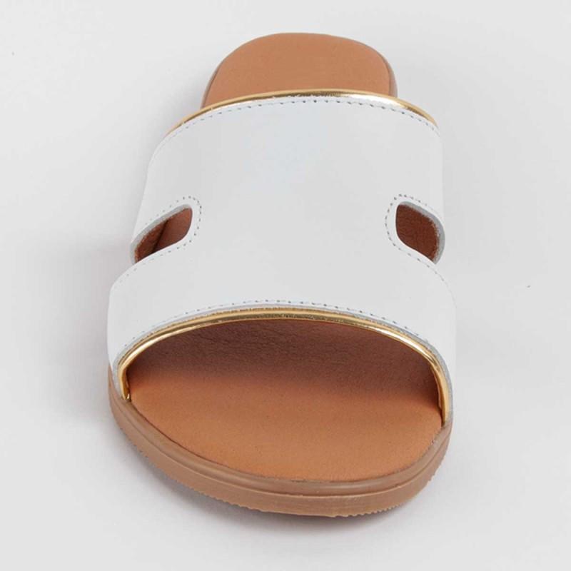 Sandalia De Piel Para Mujer. Purapiel Hacca 102707